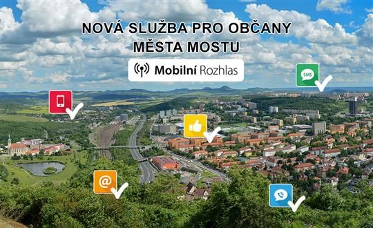 obrázek: Aplikace Mobilní rozhlas - služba pro občany města Mostu