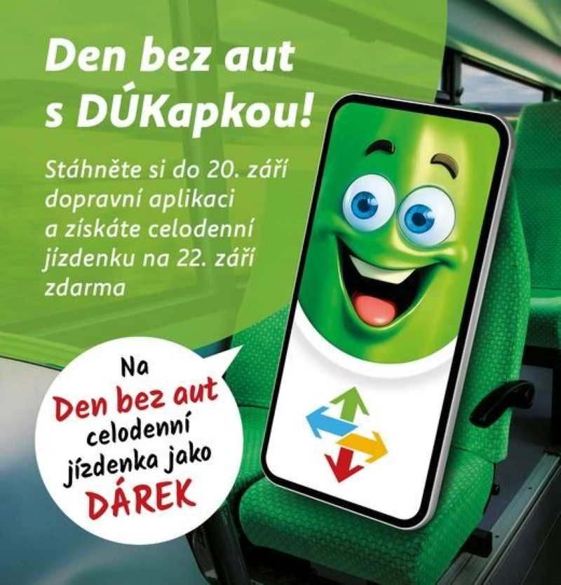Bezplatná veřejná doprava v Ústeckém kraji oslaví Den bez aut