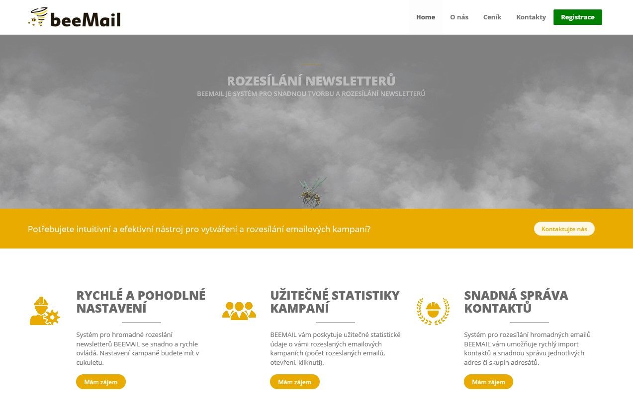obrázek: BEEMAIL od UNIWEBU vytváří a rozesílá hromadné emailové kampaně