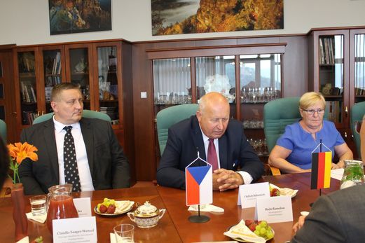 obrázek: S durynským předsedou hejtman zavzpomínal i na ničivé povodně před pěti lety