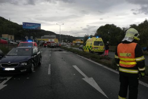 Foto: Jednotka ze stanice Ústí nad Labem vyjela k dopravní nehodě