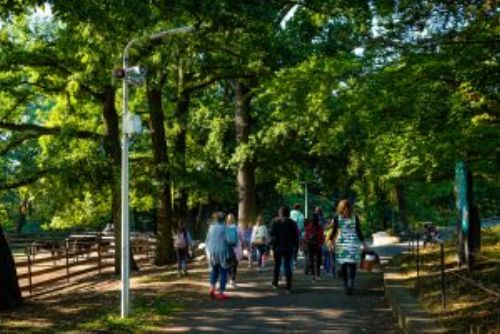 Foto: „Pozor, vichřice!“ V zooparku máme nový bezdrátový rozhlas. Už jsme ho i použili.